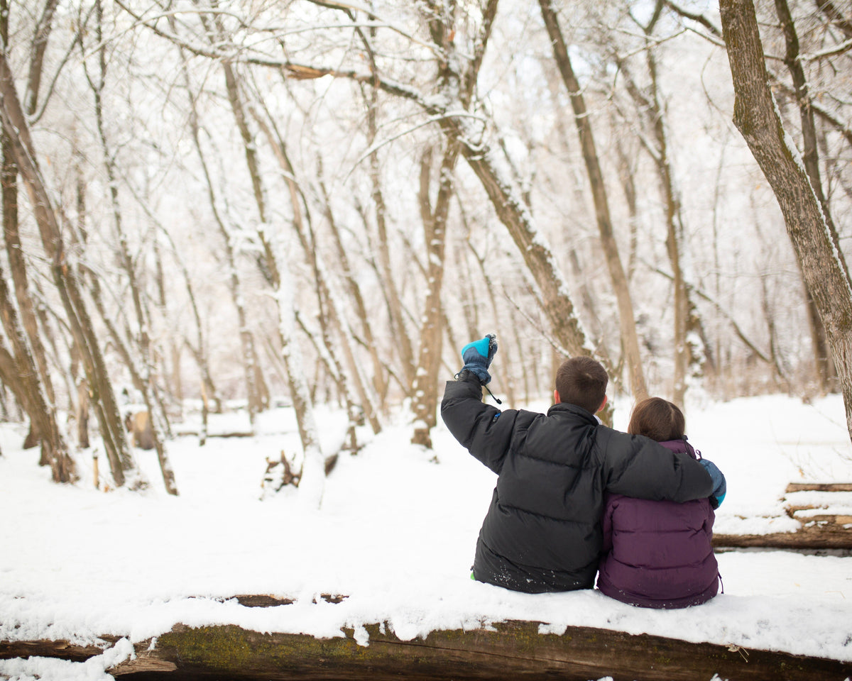 Birdwatching in the snow