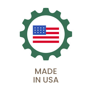 Icon showing shipping materials are made in USA.