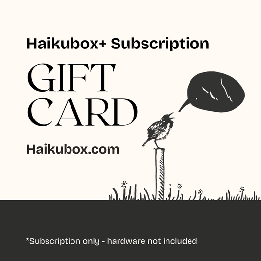 Haikubox+ Subscription Gift Card
